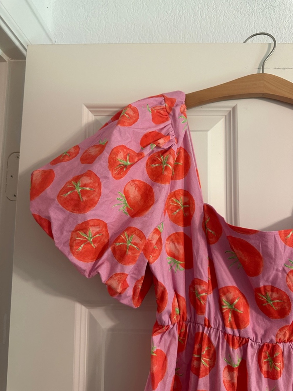 Show Me Your Mumu Spicy Tomato Midi Dress Puff Sleeve Size XL - Limited Edition - Picture 6 of 9